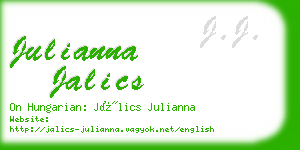 julianna jalics business card